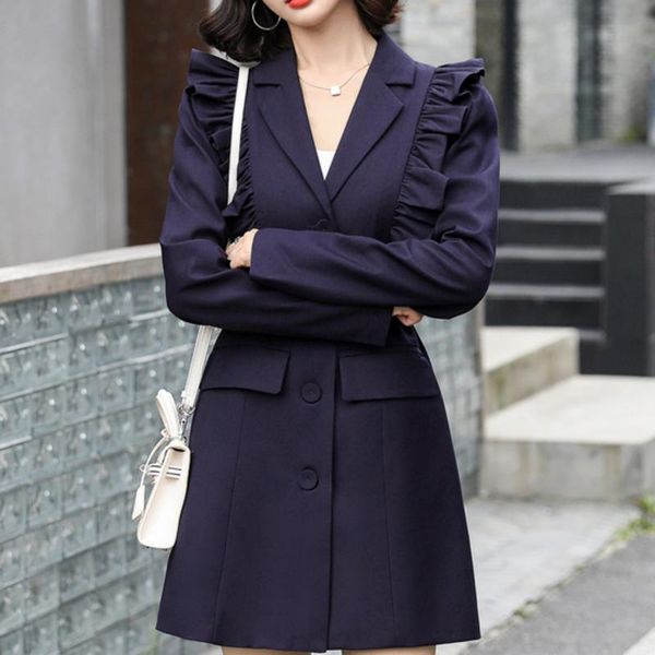 women's trench coats elegant women coat single breasted long lady streetwear casual ruffle outerwear female windbreaker spring fall 202, Tan;black
women's trench coats elegant women coat single breasted long lady streetwear casual ruffle outerwear female windbreaker spring fall 202, Tan;black