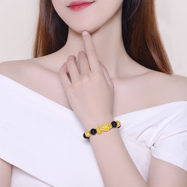 fashion design bracelet natural obsidian vietnam sand gold money bead black agate leather, Golden;silver
fashion design bracelet natural obsidian vietnam sand gold money bead black agate leather, Golden;silver