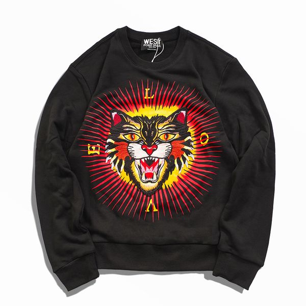 men's hoodies & sweatshirts kiryaquy leopard hoodie, men's sportswear, modern embroidery, cotton and veet, thick polar lining, in, Black
men's hoodies & sweatshirts kiryaquy leopard hoodie, men's sportswear, modern embroidery, cotton and veet, thick polar lining, in, Black