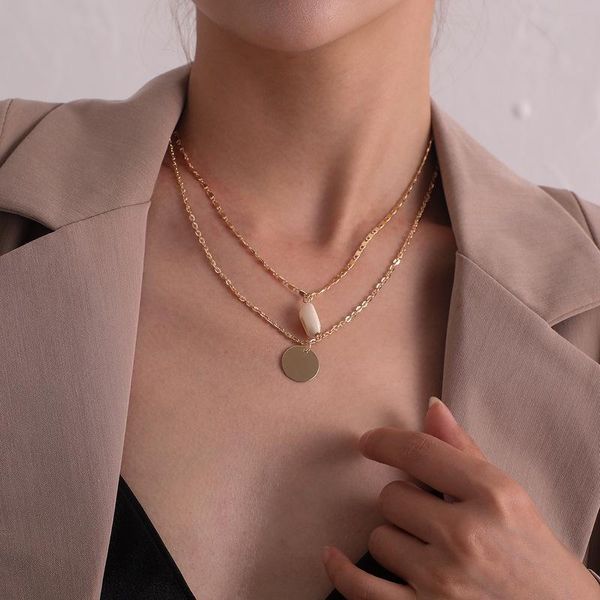 pendant necklaces bohemian multilayer choker round shell chain necklace for women girl gold silver color collar party fashion jewelry gift
pendant necklaces bohemian multilayer choker round shell chain necklace for women girl gold silver color collar party fashion jewelry gift