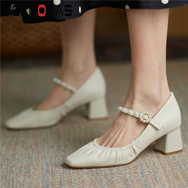 dress shoes verconas retro elegant casual women mary janes pumps genuine leather high heels woman est pearl spring shallow, Black
dress shoes verconas retro elegant casual women mary janes pumps genuine leather high heels woman est pearl spring shallow, Black