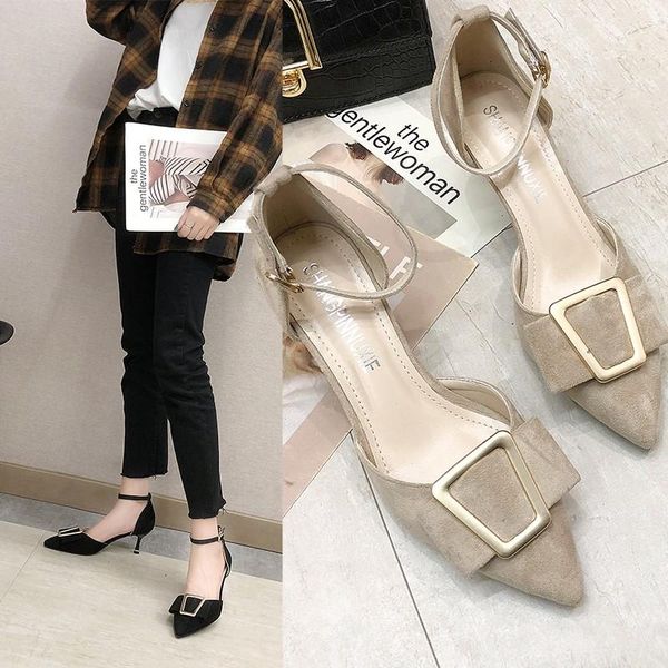 dress shoes 2021 women's spring flock mouth pointed banquet high heels fashion shallow thin heel ladies single, Black
dress shoes 2021 women's spring flock mouth pointed banquet high heels fashion shallow thin heel ladies single, Black