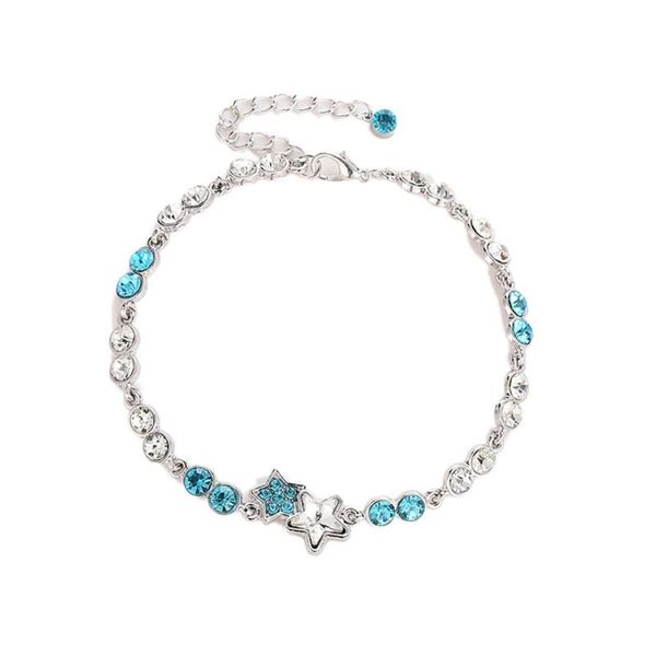 link, chain bracelet europe and the united states fashion marine series blue large color diamond stylish pendant jewelry 2021, Black
link, chain bracelet europe and the united states fashion marine series blue large color diamond stylish pendant jewelry 2021, Black
