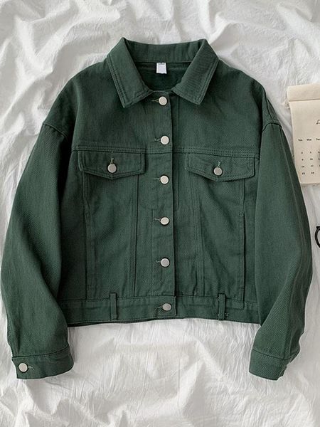 women's jackets spring summer leisure all-match women denim hong kong style vintage gentle jean coat 2021 fashion trend outerwear, Black;brown
women's jackets spring summer leisure all-match women denim hong kong style vintage gentle jean coat 2021 fashion trend outerwear, Black;brown