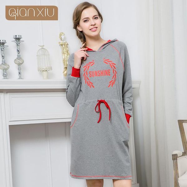 women's sleepwear qianxiu sleepskits the model cap collar nightgown for women 1676, Black;red
women's sleepwear qianxiu sleepskits the model cap collar nightgown for women 1676, Black;red