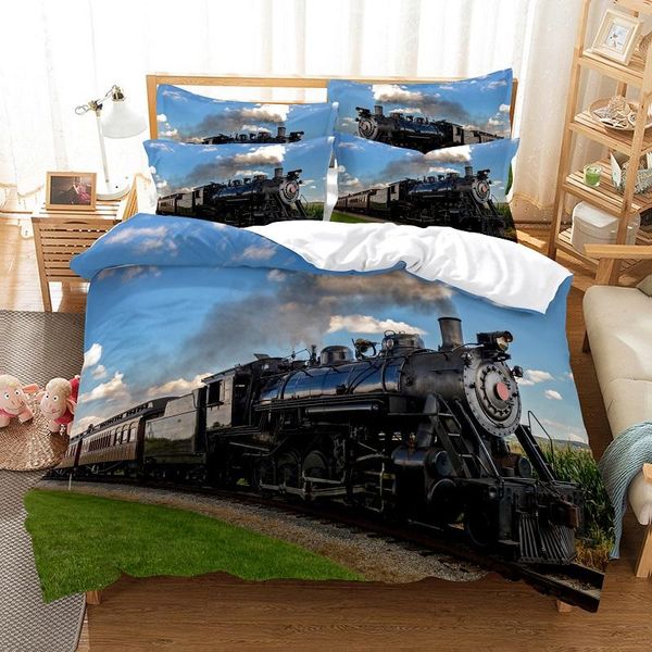 bedding sets train pattern duvet cover set 3d digital printing bed linen fashion design comforter
bedding sets train pattern duvet cover set 3d digital printing bed linen fashion design comforter