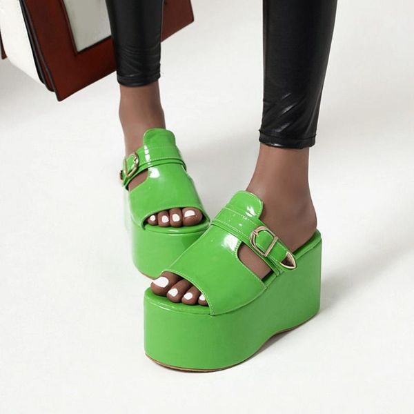 sandals selling increasing platform chunky wedges shoes metal buckle hollow out plus size 48 open toe fashion slipper, Black
sandals selling increasing platform chunky wedges shoes metal buckle hollow out plus size 48 open toe fashion slipper, Black