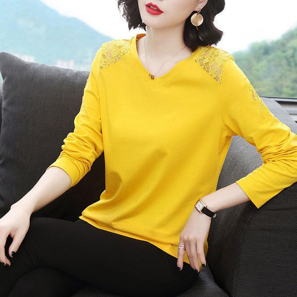 women's t-shirt camisa feminina folgada com decote em v, camiseta de manga comprida, plus size, moda primavera algodão, novo, 95% 9kl9, White
women's t-shirt camisa feminina folgada com decote em v, camiseta de manga comprida, plus size, moda primavera algodão, novo, 95% 9kl9, White