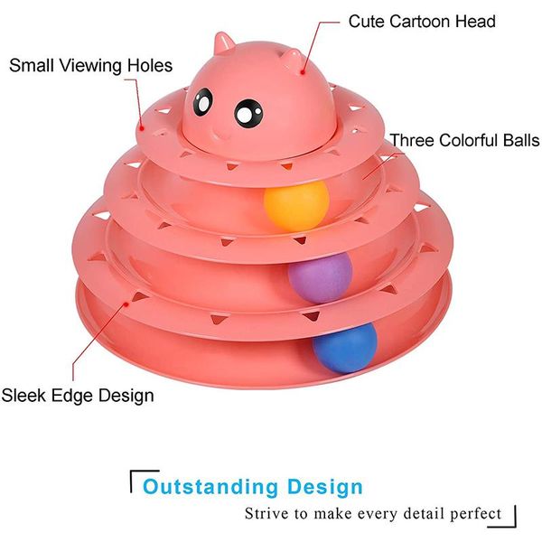 cat toys three layer pet toy turntable training amusement plate kitten track disc ball cats tower intelligence
cat toys three layer pet toy turntable training amusement plate kitten track disc ball cats tower intelligence