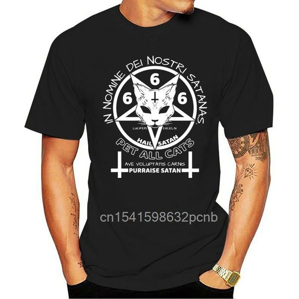 men's t-shirts t-shirt satanic cat lucifer excelsi hail satan 666 slim graphic spring autumn designer, White;black
men's t-shirts t-shirt satanic cat lucifer excelsi hail satan 666 slim graphic spring autumn designer, White;black