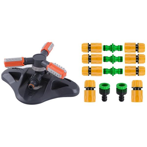 pcs plastic garden hose tap connector kit & 1 360 degree rotating watering irrigation circular lawn water sprayer equipments
pcs plastic garden hose tap connector kit & 1 360 degree rotating watering irrigation circular lawn water sprayer equipments