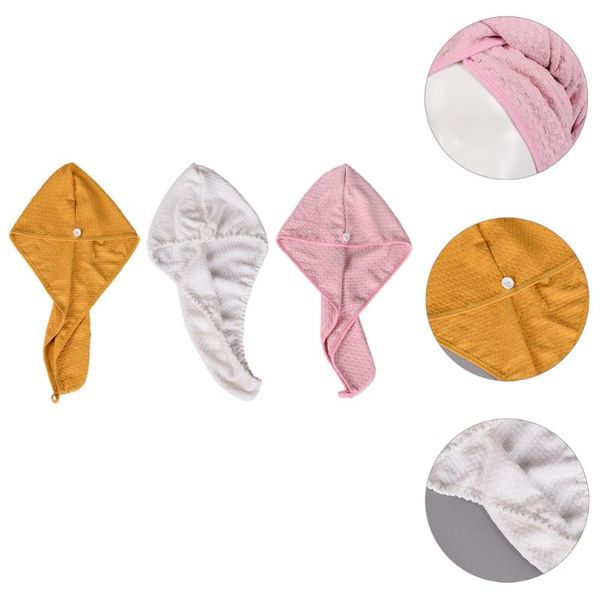 3pcs absorbent hair towel wrap quick drying towels dry cap shower caps
3pcs absorbent hair towel wrap quick drying towels dry cap shower caps