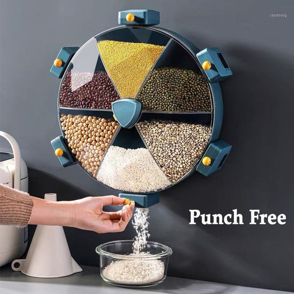 storage bottles & jars wall mounted press cereals dispenser grain box dry rice container organizer kitchen tools 6 grids bb
storage bottles & jars wall mounted press cereals dispenser grain box dry rice container organizer kitchen tools 6 grids bb