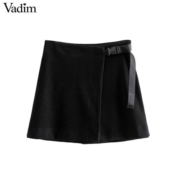 skirts vadim women chic black woolen wrap skirt falda mujer sashes vintage female autumn winter casual solid mini ba285
skirts vadim women chic black woolen wrap skirt falda mujer sashes vintage female autumn winter casual solid mini ba285