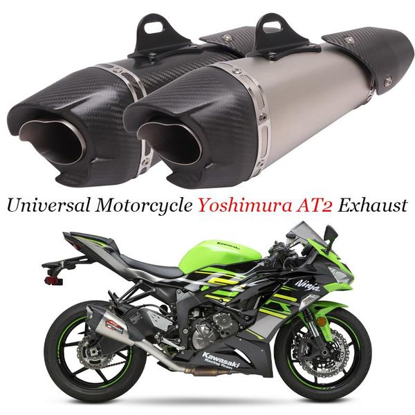motorcycle exhaust system yoshimura at2 universal gp pipe muffler escape moto modified carbon fiber for zx6r zx10r z250 z1000sx 150
motorcycle exhaust system yoshimura at2 universal gp pipe muffler escape moto modified carbon fiber for zx6r zx10r z250 z1000sx 150