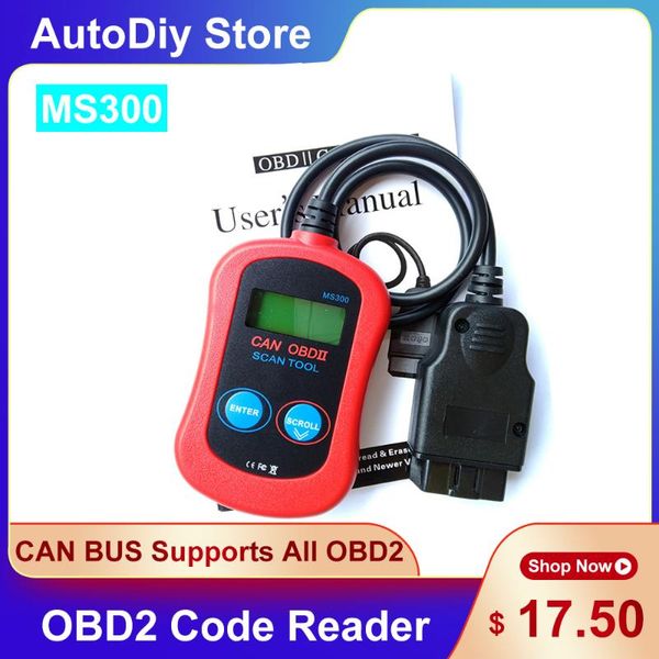 code readers & scan tools ms300 can bus obd2 reader car scanner read clear troubles support all 1996 protocols turn off check engine light
code readers & scan tools ms300 can bus obd2 reader car scanner read clear troubles support all 1996 protocols turn off check engine light