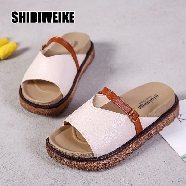 summer leisure shoes women's slippers flat with leather belt buckle fashion non-slip sandals female va892, Black
summer leisure shoes women's slippers flat with leather belt buckle fashion non-slip sandals female va892, Black