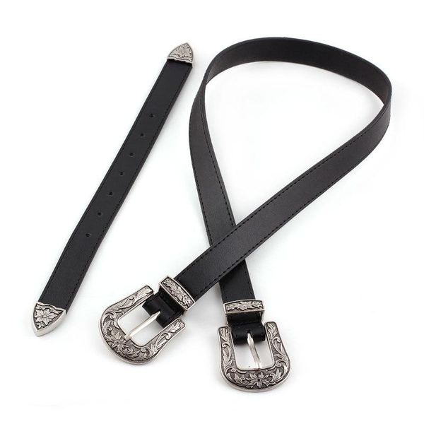 belts ins -up trend double buckle retro carved three-piece set women's belt fashion pants, Black;brown
belts ins -up trend double buckle retro carved three-piece set women's belt fashion pants, Black;brown
