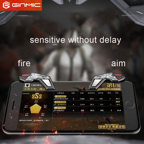 fasion cool design mobile game fire button aim key smart phone trigger l1r1 shooter controller for pubg cell keyboards
fasion cool design mobile game fire button aim key smart phone trigger l1r1 shooter controller for pubg cell keyboards