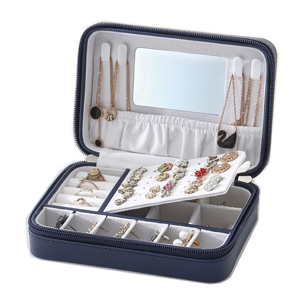 2021 new pu leather simple jewelry box earrings portable jewelry storage box earrings with small zipper jewelry casket, Black;white
2021 new pu leather simple jewelry box earrings portable jewelry storage box earrings with small zipper jewelry casket, Black;white