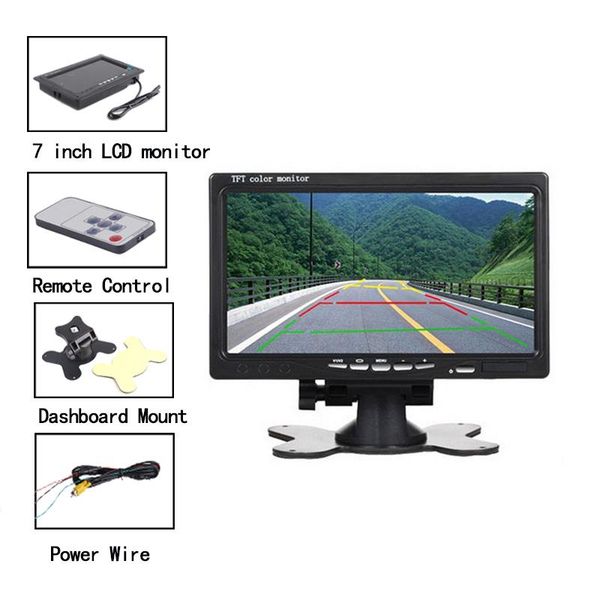 car video 7inch tft lcd monitor screen osd display security reversing players with remote control holder for auto parking
car video 7inch tft lcd monitor screen osd display security reversing players with remote control holder for auto parking