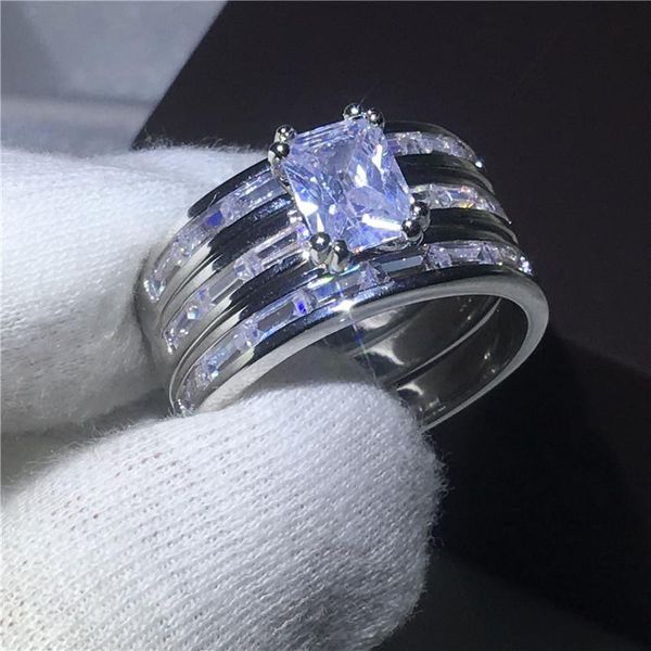 wedding rings 2021 fashion ring princess cut 5a zircon crystal white gold filled engagement band for women men bijoux, Slivery;golden
wedding rings 2021 fashion ring princess cut 5a zircon crystal white gold filled engagement band for women men bijoux, Slivery;golden