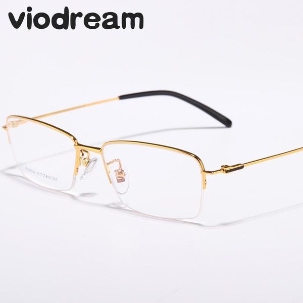 viodream ultra light business pure titanium half glasses frames men myopia prescription eyewear eyeglass oculos de grau fashion sunglasses, Black 
viodream ultra light business pure titanium half glasses frames men myopia prescription eyewear eyeglass oculos de grau fashion sunglasses, Black