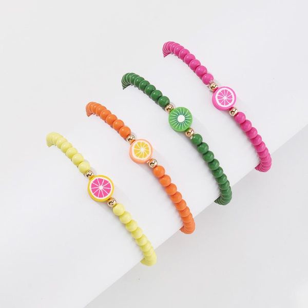 charm bracelets rainbow soft clay fruit elastic bracelet fashion bohemian colorful rice beads handmade stretch for women gift jewelry, Golden;silver
charm bracelets rainbow soft clay fruit elastic bracelet fashion bohemian colorful rice beads handmade stretch for women gift jewelry, Golden;silver