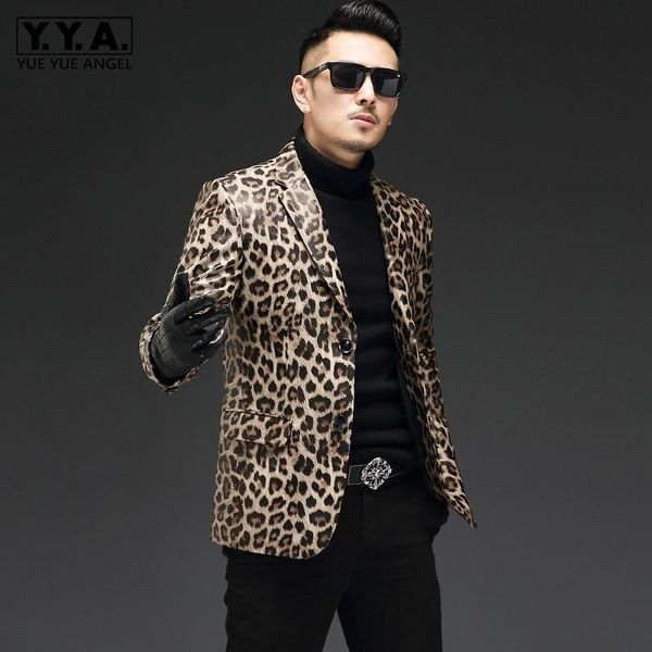 men's suits & blazers brand fashion leopard mens genuine leather punk style plus size male long sleeve single breasted slim fit, White;black
men's suits & blazers brand fashion leopard mens genuine leather punk style plus size male long sleeve single breasted slim fit, White;black