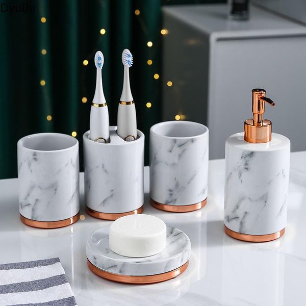 ceramic bathroom five-piece set nordic style creative couple tooth cup life household supplies mouthwash wash bath accessory
ceramic bathroom five-piece set nordic style creative couple tooth cup life household supplies mouthwash wash bath accessory