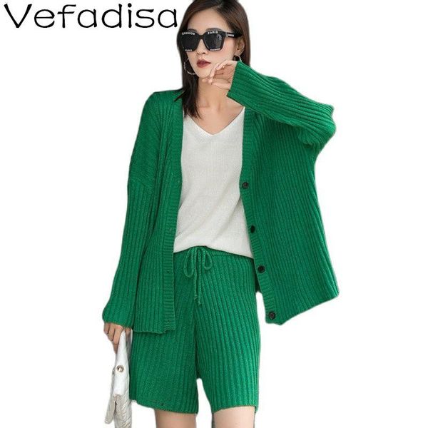 women's tracksuits vefadisa fashion autumn women knitted set 2021 v-neck cardigan coat + drawstring shorts knitwear 2 piece qyf6239, Gray
women's tracksuits vefadisa fashion autumn women knitted set 2021 v-neck cardigan coat + drawstring shorts knitwear 2 piece qyf6239, Gray