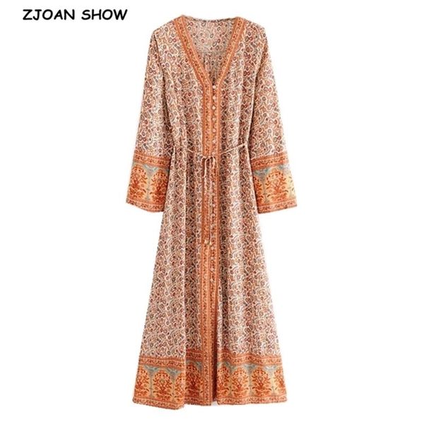 bohemia v neck single-breast button location daisy flower print long sleeve dress holiday woman tie bow waist boho dresses 210429, Black;gray
bohemia v neck single-breast button location daisy flower print long sleeve dress holiday woman tie bow waist boho dresses 210429, Black;gray