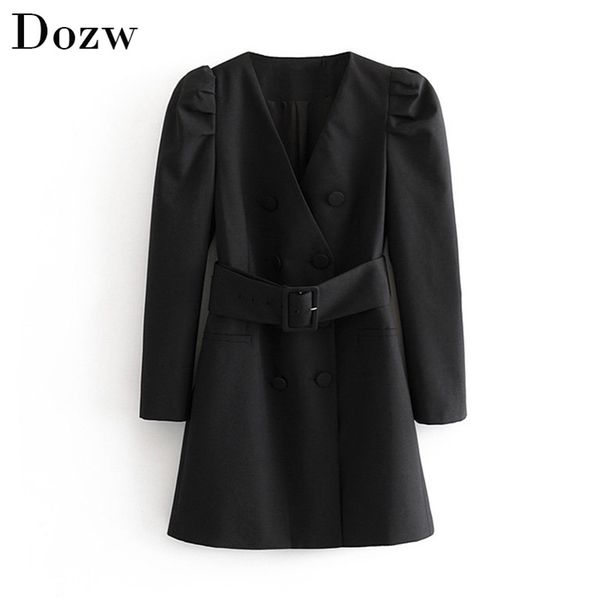 women fashion puff long sleeve black mini dress autumn v neck bandage high street lady dresses a line chic ropa mujer 210515, Black;gray
women fashion puff long sleeve black mini dress autumn v neck bandage high street lady dresses a line chic ropa mujer 210515, Black;gray