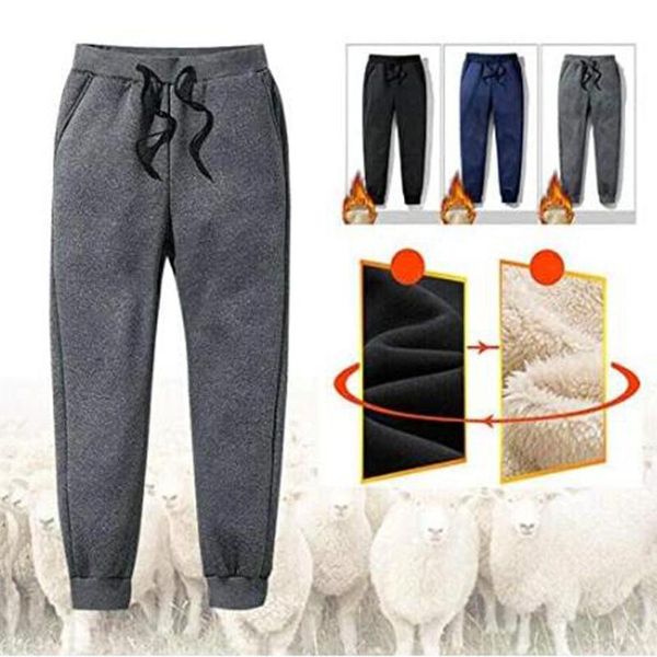 men's thermal fleece pockets pants thickened lined casual sports trousers winter keep warm fashion comfortble l3, Black
men's thermal fleece pockets pants thickened lined casual sports trousers winter keep warm fashion comfortble l3, Black