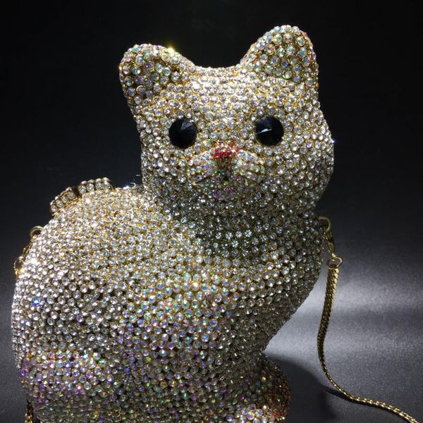 cat shape crystal rhinestones clutch purse women evening purses metal handbag wedding bridal party hand bag bags
cat shape crystal rhinestones clutch purse women evening purses metal handbag wedding bridal party hand bag bags