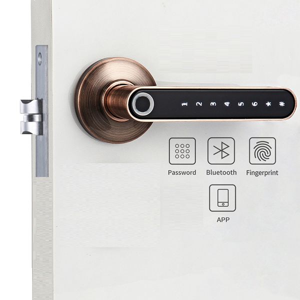smart biometric fingerprint door lock code phone app bluetooth one time code dynamic code unlock log wooden door handle lock
smart biometric fingerprint door lock code phone app bluetooth one time code dynamic code unlock log wooden door handle lock