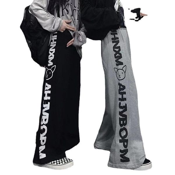 men's pants men loose casual women trend wide-leg female harajuku all match womens spring korean version clothing, Black
men's pants men loose casual women trend wide-leg female harajuku all match womens spring korean version clothing, Black
