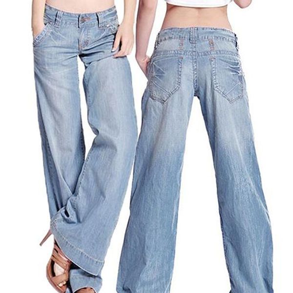 womens fashion slim long section casual pants temperament casual comfortable trousers vintage wide-legged perfect loose jeans c, Blue
womens fashion slim long section casual pants temperament casual comfortable trousers vintage wide-legged perfect loose jeans c, Blue
