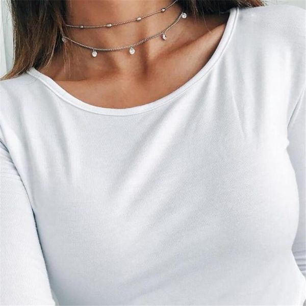 pendant necklaces fashion multi layer women's silver color necklace elegant lady crystal clavicle chain party jewelry accessories
pendant necklaces fashion multi layer women's silver color necklace elegant lady crystal clavicle chain party jewelry accessories