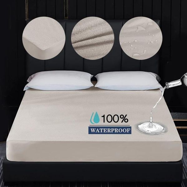 sheets & sets 100% waterproof fitted sheet with elastic band solid bed cover-wrinkle fade stain and abrasion resistant soft
sheets & sets 100% waterproof fitted sheet with elastic band solid bed cover-wrinkle fade stain and abrasion resistant soft