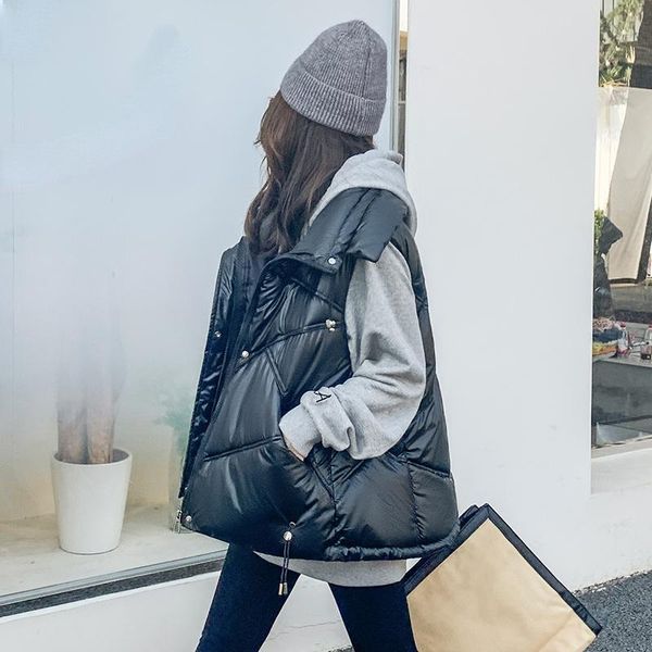 women's vests autumn jacket women cotton vest female korean style coat woman parkas jackets sleeveless clothes ropa mujer 2021 wpy4298, Black;white
women's vests autumn jacket women cotton vest female korean style coat woman parkas jackets sleeveless clothes ropa mujer 2021 wpy4298, Black;white