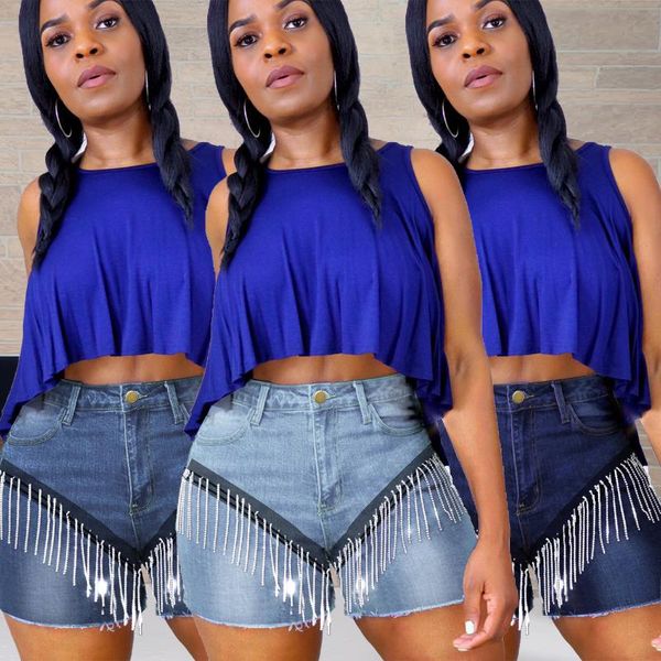 women's jeans european and american plus size 5xl fashion personality high waist slim creative fringed denim shorts, Blue
women's jeans european and american plus size 5xl fashion personality high waist slim creative fringed denim shorts, Blue
