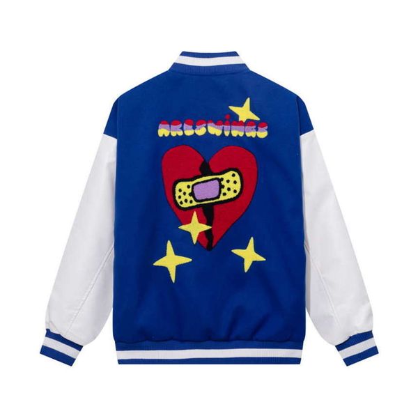 sweetheart handkerchief drilling stand leather mouwen ets gentlemen and ladi harajuku spliced oversize casual rtore jas streetwear, Black
sweetheart handkerchief drilling stand leather mouwen ets gentlemen and ladi harajuku spliced oversize casual rtore jas streetwear, Black