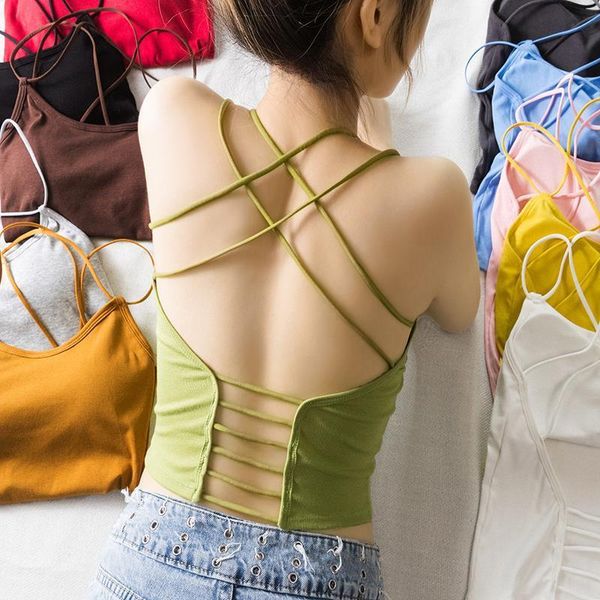 womens tanks tank women back femme fashion summer solid cross sling hollow out backless crop feminino black red, White
womens tanks tank women back femme fashion summer solid cross sling hollow out backless crop feminino black red, White