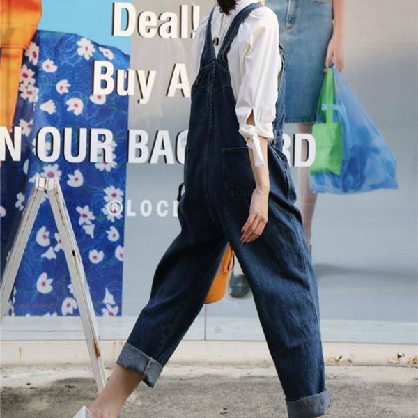 jumpsuits women denim summer suspender female harajuku new street wear student lovely simple all-match loose plus size 2xl daily, Black;white
jumpsuits women denim summer suspender female harajuku new street wear student lovely simple all-match loose plus size 2xl daily, Black;white