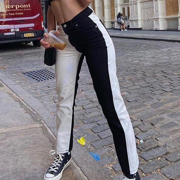 casual patchwork skinny straight pants capris women high waist pockets long trousers ladies streetwear joggers sweatpants 2021 women's, Black;white
casual patchwork skinny straight pants capris women high waist pockets long trousers ladies streetwear joggers sweatpants 2021 women's, Black;white