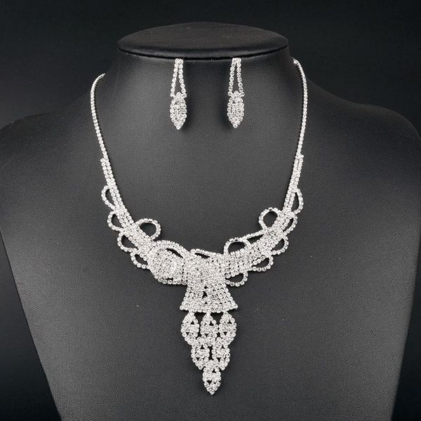 earrings & necklace sizzz silver color wedding jewellery set for women and girls dress accessories delicate crystal jewelry
earrings & necklace sizzz silver color wedding jewellery set for women and girls dress accessories delicate crystal jewelry