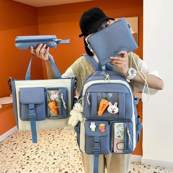 school bags 4 pcs sets children's backpack kawaii women's girl kit bookbag for teens girls mochilas femini 2021
school bags 4 pcs sets children's backpack kawaii women's girl kit bookbag for teens girls mochilas femini 2021
