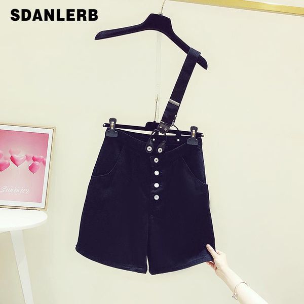 women's jeans 2021 summer personality high waist denim short suspender all-match slimming women shorts black pants, Blue
women's jeans 2021 summer personality high waist denim short suspender all-match slimming women shorts black pants, Blue