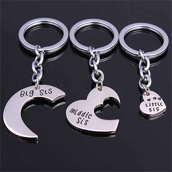 keychains 3 pcs big mid lil sis metal sister love heart family keychain gifts keyring car accessory charm women friend bff jewelry, Silver
keychains 3 pcs big mid lil sis metal sister love heart family keychain gifts keyring car accessory charm women friend bff jewelry, Silver